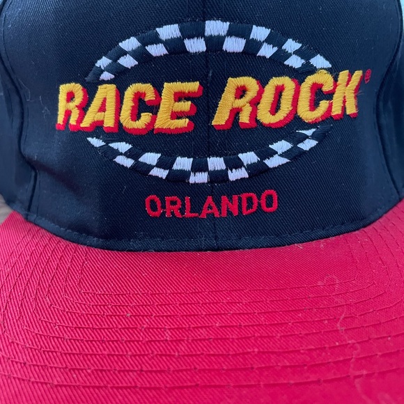 Vintage 90s Race Rock Orlando Snapback Hat Baseball Cap - Picture 5 of 6